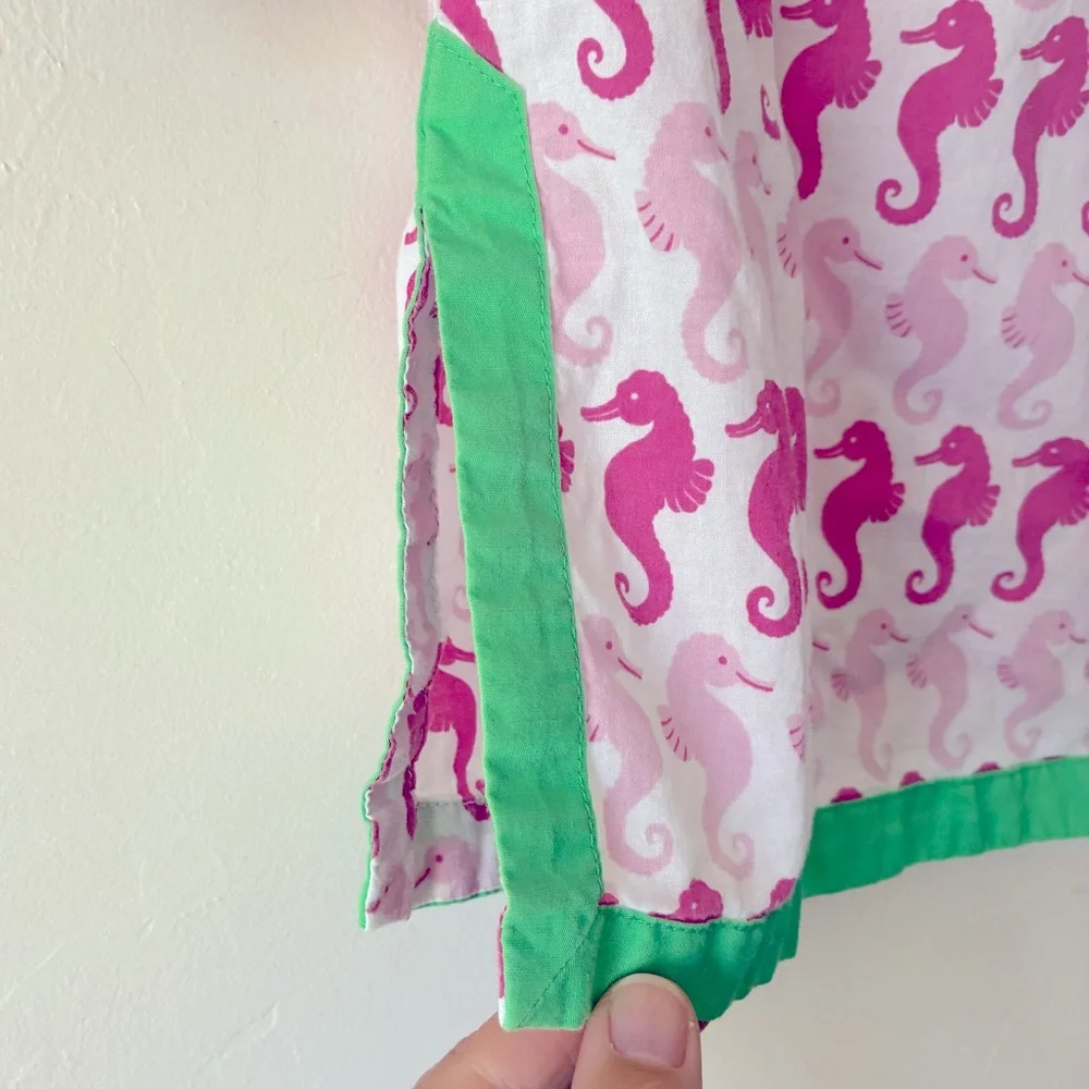 Pottery Barn Kids Pink Seahorse Print Cover Up